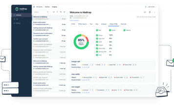 Test Email with this sandbox tool Mail trap