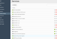 How to restart services in Plesk