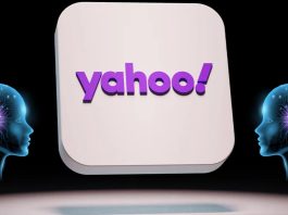 “User browsing Yahoo’s AI-powered news feed on a smartphone, with personalized stories and smart news summaries.”