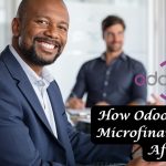 How Odoo Is Helping Microfinance Grow in Africa “A microfinance officer in Africa using Odoo on a tablet to manage client loans and track payments in the field.”
