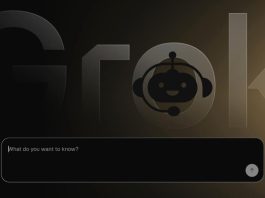 Screenshot of Elon Musk’s Grok chatbot interface responding to a question about current events with real-time text.