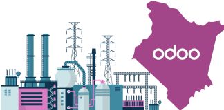 How Odoo Is Helping Kenya’s Factories Work Faster and Smarter Factory worker using Odoo Manufacturing Module on a tablet to track production and inventory in a Kenyan manufacturing plant