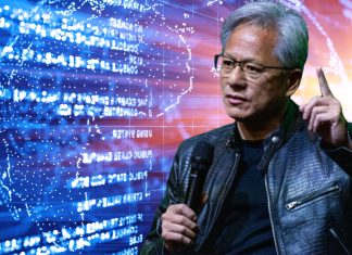 Teaching AI Like You Teach a Person: What NVIDIA’s CEO Wants Us to Understand “AI robot being trained by a teacher in a classroom, representing human-style programming”