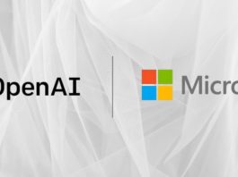 "Illustration showing OpenAI and Microsoft logos pulling a puzzle piece in opposite directions, symbolizing partnership tension in AI development."