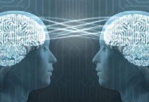 “When AI Reads Your Mind: A New Chapter in Human-Machine Connection” “Illustration of a human head with brainwaves connected to a computer chip. A soft glow shows data being translated from thought to text, symbolizing how AI decodes brain signals.”