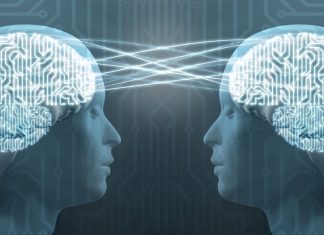 “When AI Reads Your Mind: A New Chapter in Human-Machine Connection” “Illustration of a human head with brainwaves connected to a computer chip. A soft glow shows data being translated from thought to text, symbolizing how AI decodes brain signals.”