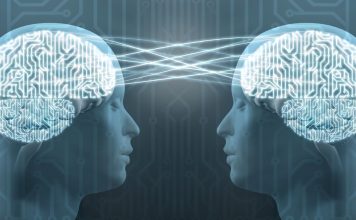 “When AI Reads Your Mind: A New Chapter in Human-Machine Connection” “Illustration of a human head with brainwaves connected to a computer chip. A soft glow shows data being translated from thought to text, symbolizing how AI decodes brain signals.”