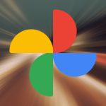 How Google Photos Uses AI to Help You Find Your Best Memories Faster A phone displaying Google Photos with search results for ‘beach vacation’ and an AI assistant icon showing active background processing.