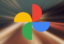 How Google Photos Uses AI to Help You Find Your Best Memories Faster A phone displaying Google Photos with search results for ‘beach vacation’ and an AI assistant icon showing active background processing.