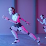 China’s Robot Startups Are Racing Ahead: How Innovation and Speed Are Changing the Game “Modern humanoid robot developed by a Chinese startup walking in a tech expo, surrounded by a crowd”
