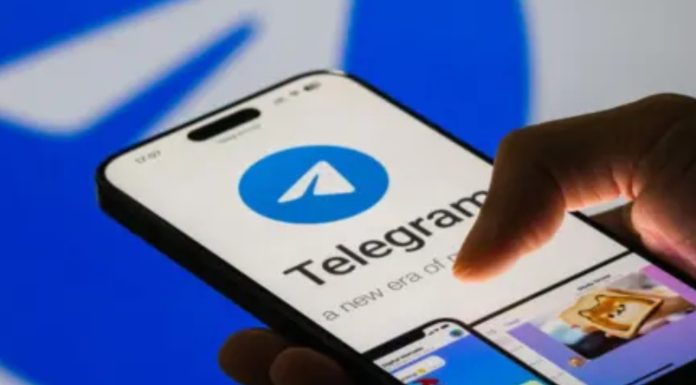 When Privacy Gets Dangerous: How Telegram Became a Tool for Crime A smartphone screen showing the Telegram logo with a shadowy figure in the background, symbolizing online misuse and crime