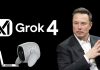 Grok 4: Elon Musk’s New AI Chatbot That’s Smarter, Safer, and Ready to Talk A sleek digital illustration of Grok 4 chatbot with glowing eyes on a laptop screen, symbolizing advanced conversation and AI learning in real-time.