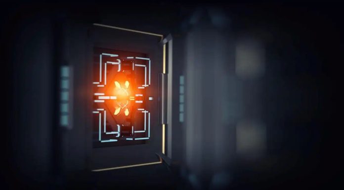 Quantum Light on a Chip: A Big Leap for Tiny Tech A visual of a quantum light chip built on standard semiconductor technology, glowing with light paths to represent photon-based computing.