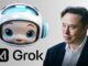 Baby Grok: Elon Musk’s New AI Buddy for Kids Illustration of a child happily interacting with an AI chatbot named Baby Grok on a tablet screen, symbolizing fun and safe learning