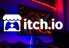Itch.io’s NSFW Crackdown: What Indie Game Creators Should Know “A laptop displaying indie game thumbnails on Itch.io with a warning label marked NSFW removed from screen.”
