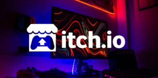 Itch.io’s NSFW Crackdown: What Indie Game Creators Should Know “A laptop displaying indie game thumbnails on Itch.io with a warning label marked NSFW removed from screen.”