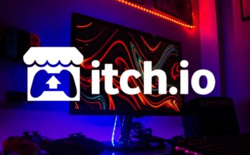 Itch.io’s NSFW Crackdown: What Indie Game Creators Should Know “A laptop displaying indie game thumbnails on Itch.io with a warning label marked NSFW removed from screen.”
