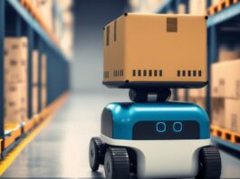 Visual representation of AI-generated video transforming into 3D robot intelligence