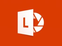 Microsoft Lens icon with a sunset or farewell theme
