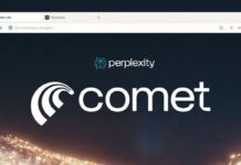 Comet: The AI Browser That Feels Like the Future Browser window showing Comet's task automation and context features