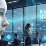 AI Is Eating Software: The Next Big Paradigm Shift in Technology Conceptual illustration showing AI consuming traditional software layers, symbolizing the shift from rule-based software to AI-driven intelligence.