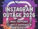 Instagram Outage 2026: What Happened, Why It Happened, and How to Fix It Line graph showing a sudden spike in Instagram outage reports in February 2026, followed by gradual service recovery over time.