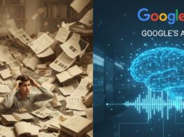 Drowning in Documents? How Google’s AI Audio Summaries Turn Reading Overload into Actionable Insights Diagram showing AI workflow converting long documents into structured audio summaries using semantic analysis and voice synthesis.
